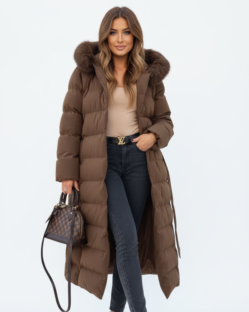 Eleva Women's Water-Repellent Hooded Winter Coat