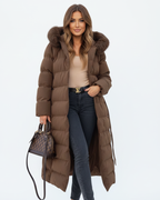 Eleva Women's Water-Repellent Hooded Winter Coat