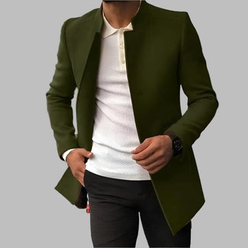 Alain Men's Coat – Elegant Coat in Soft and Comfortable Wool with Timeless Style