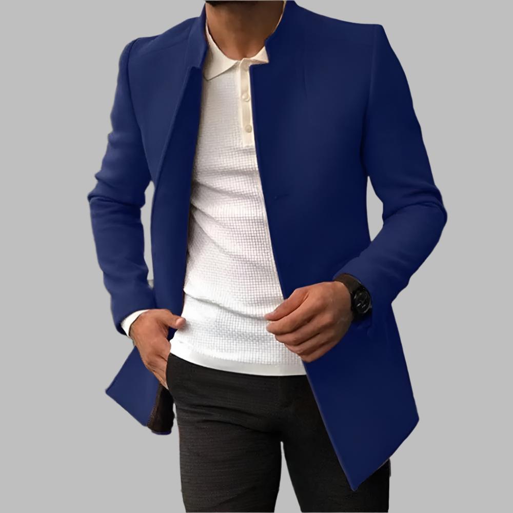 Alain Men's Coat – Elegant Coat in Soft and Comfortable Wool with Timeless Style