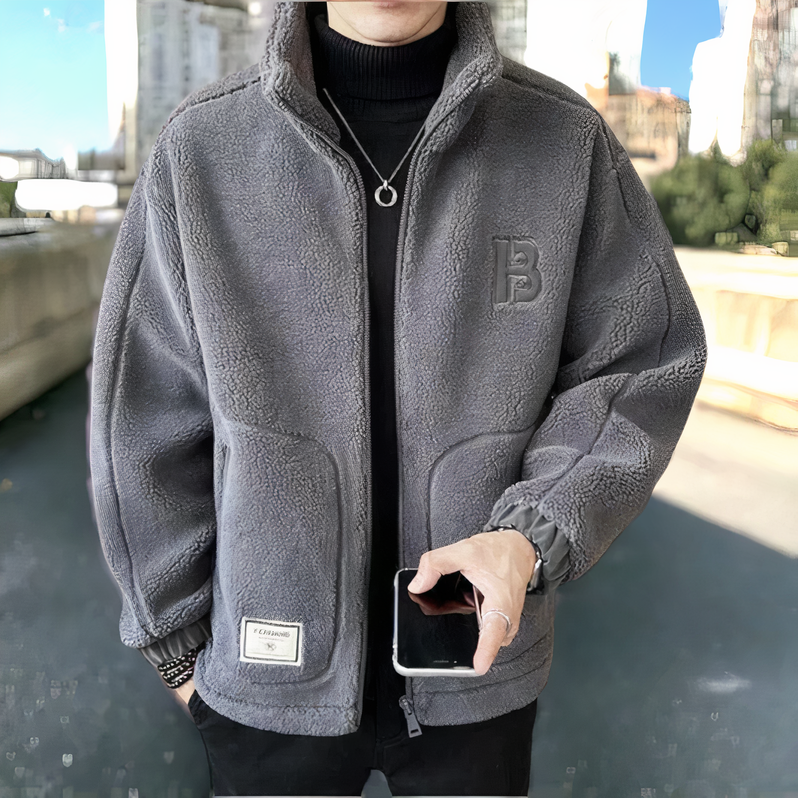 Carlo Men's Fleece Jacket – Soft and Warm Fleece with a Casual and Modern Style