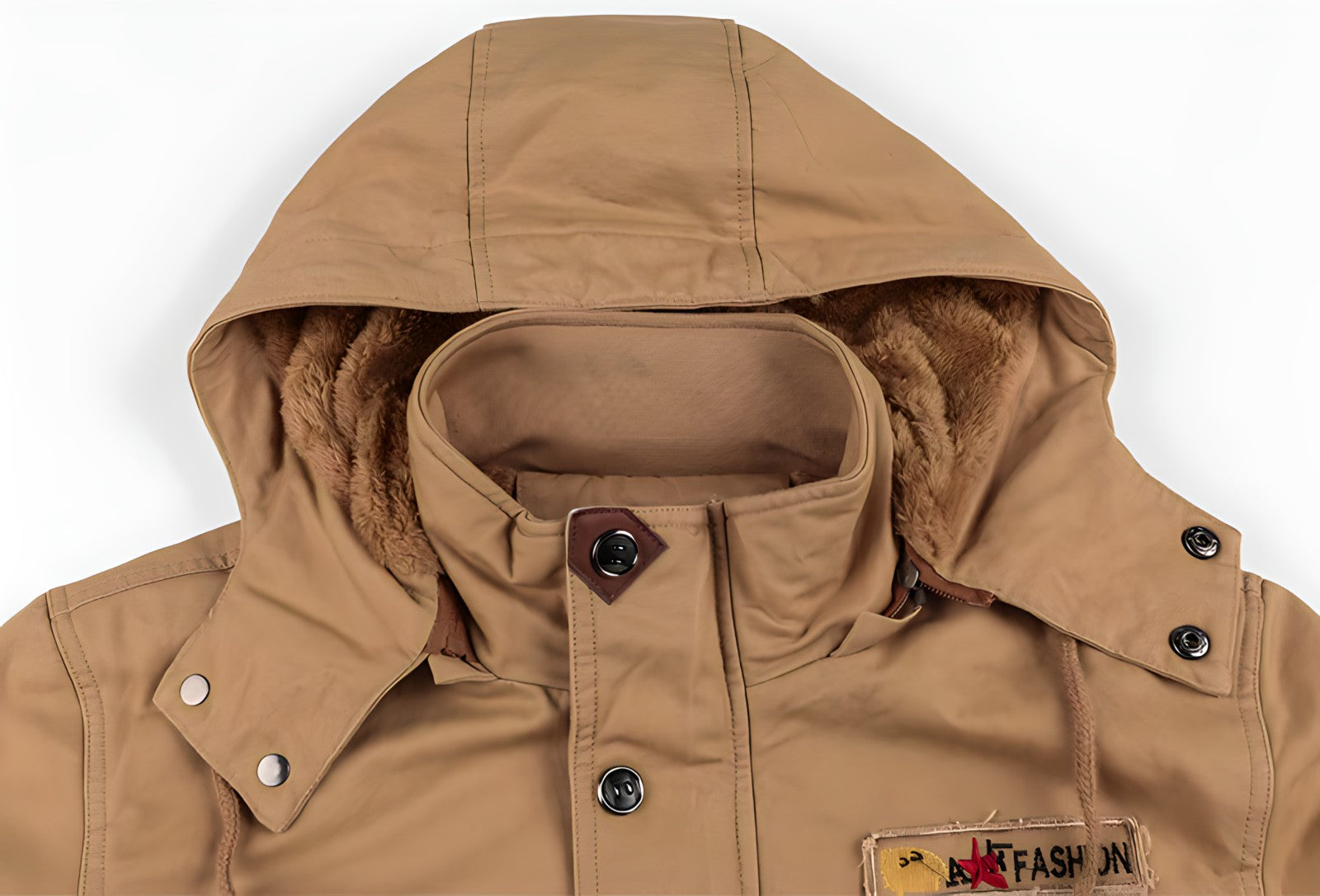 Logan Military Jacket Men – Waterproof Coat with Fleece Lining & Adjustable Waist