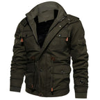 Logan Military Jacket Men – Waterproof Coat with Fleece Lining & Adjustable Waist