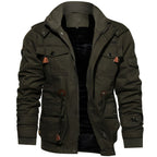 Logan Military Jacket Men – Waterproof Coat with Fleece Lining & Adjustable Waist