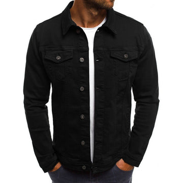 Ethan Men's Jean Jacket – Classic Modern High-Quality Denim with Pockets