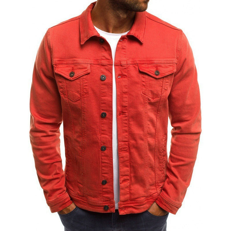 Ethan Men's Jean Jacket – Classic Modern High-Quality Denim with Pockets