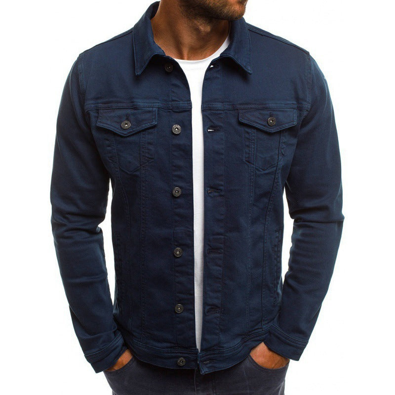 Ethan Men's Jean Jacket – Classic Modern High-Quality Denim with Pockets