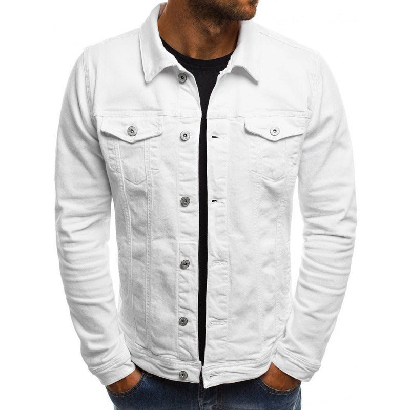 Ethan Men's Jean Jacket – Classic Modern High-Quality Denim with Pockets