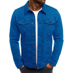 Ethan Men's Jean Jacket – Classic Modern High-Quality Denim with Pockets