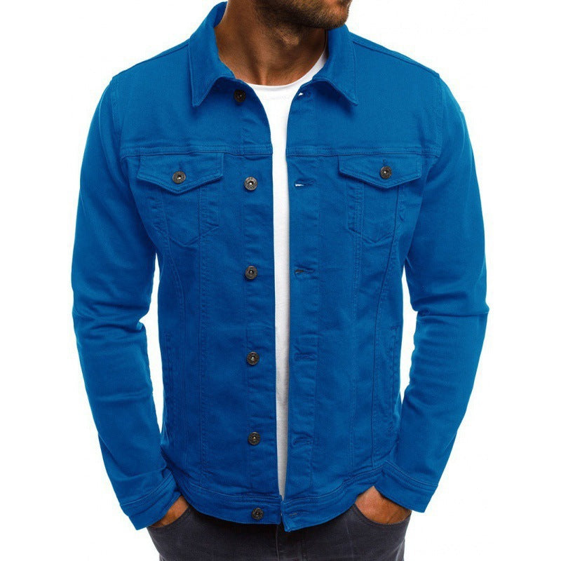 Ethan Men's Jean Jacket – Classic Modern High-Quality Denim with Pockets