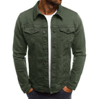Ethan Men's Jean Jacket – Classic Modern High-Quality Denim with Pockets