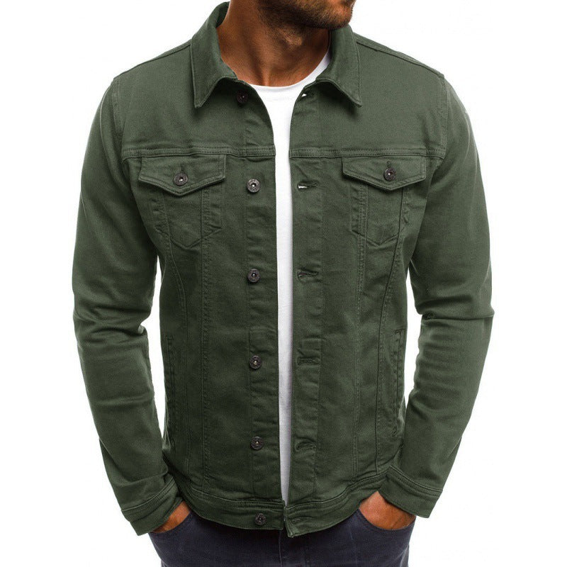 Ethan Men's Jean Jacket – Classic Modern High-Quality Denim with Pockets