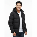 Olie Men's Waterproof Winter Parka – Quilted Puffer with Hood and Maximum Warmth