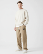 Quinnell Men's Corduroy Trousers – Adjustable Waist with Warm Modern Comfort
