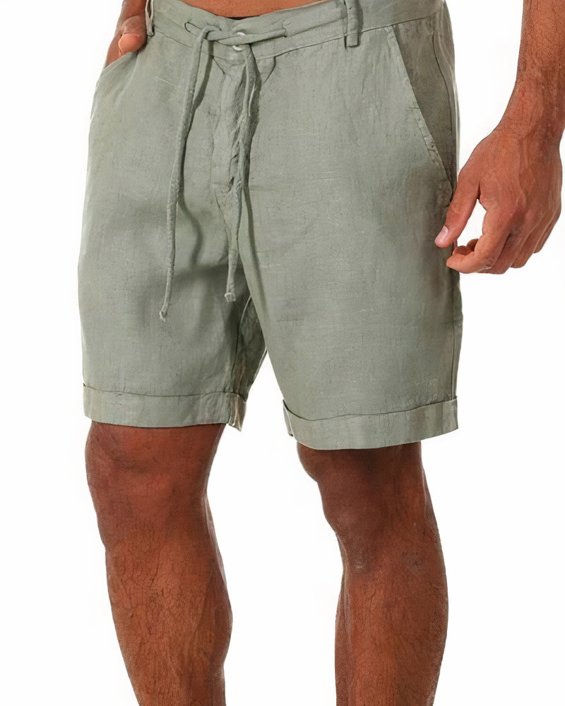 Iven Men's Casual Shorts – Lightweight Cropped Fit for Summer, Beach and City