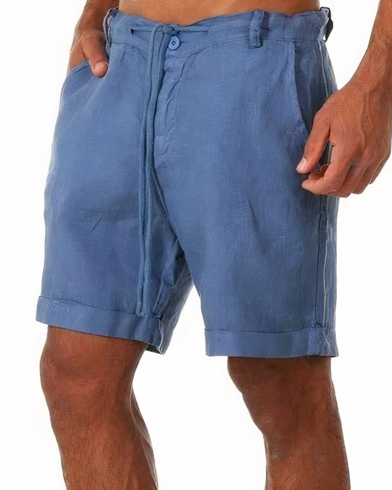 Iven Men's Casual Shorts – Lightweight Cropped Fit for Summer, Beach and City