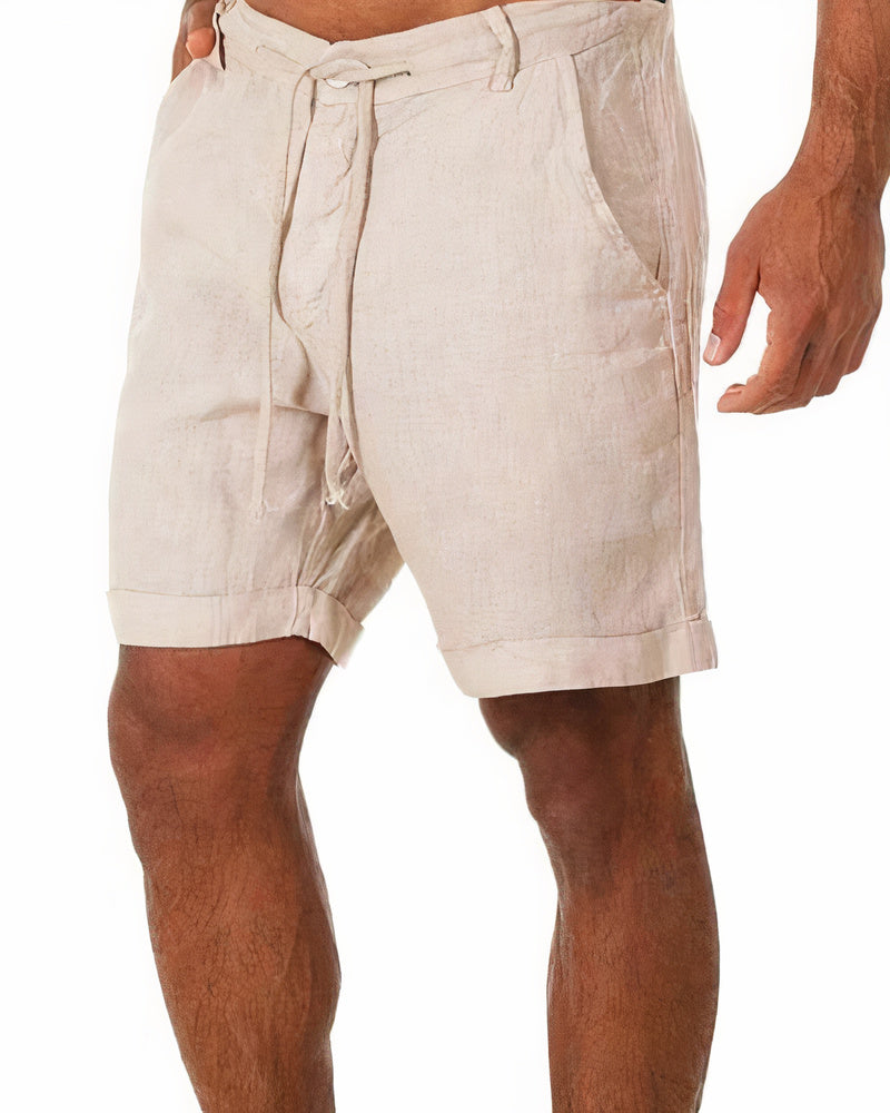 Iven Men's Casual Shorts – Lightweight Cropped Fit for Summer, Beach and City