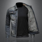Zayn Men's Retro Denim Jacket – Classic Cut with Long Sleeves in Vintage Style