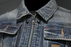 Zayn Men's Retro Denim Jacket – Classic Cut with Long Sleeves in Vintage Style