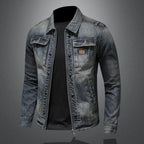 Zayn Men's Retro Denim Jacket – Classic Cut with Long Sleeves in Vintage Style