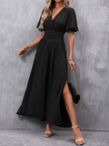 Eliza Women's Belted Flowing Maxi Dress