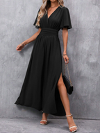 Eliza Women's Belted Flowing Maxi Dress