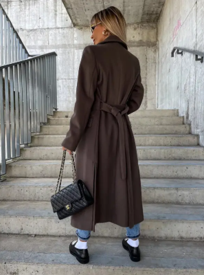 Talia Women's Belted Winter Trench Coat