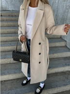 Talia Women's Belted Winter Trench Coat