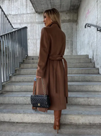 Talia Women's Belted Winter Trench Coat