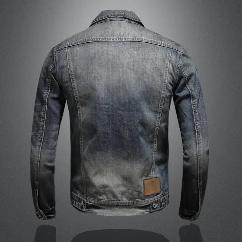 Zayn Men's Retro Denim Jacket – Classic Cut with Long Sleeves in Vintage Style
