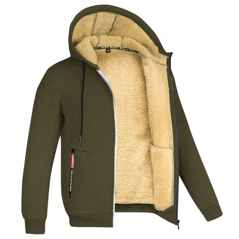Diego Men's Winter Jacket – Warm Elegant Design with Integrated Hood and Zipper