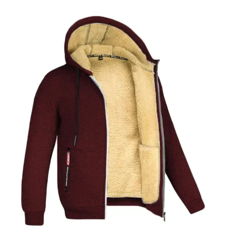 Diego Men's Winter Jacket – Warm Elegant Design with Integrated Hood and Zipper