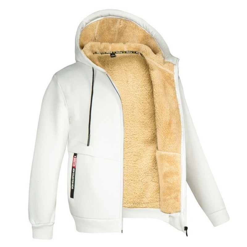 Diego Men's Winter Jacket – Warm Elegant Design with Integrated Hood and Zipper