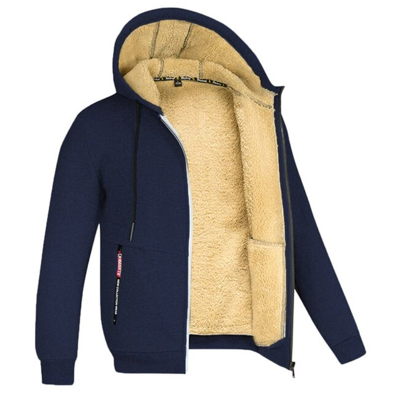 Diego Men's Winter Jacket – Warm Elegant Design with Integrated Hood and Zipper