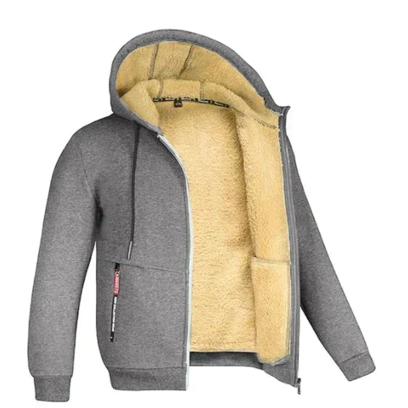 Diego Men's Winter Jacket – Warm Elegant Design with Integrated Hood and Zipper