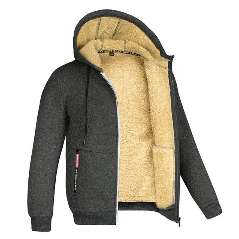 Diego Men's Winter Jacket – Warm Elegant Design with Integrated Hood and Zipper