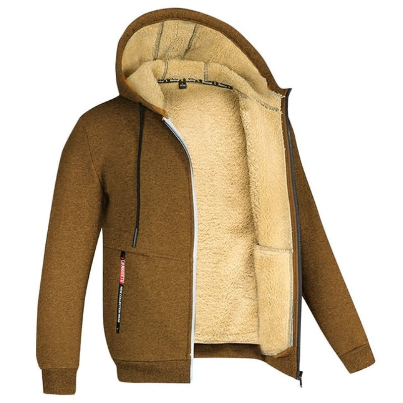Diego Men's Winter Jacket – Warm Elegant Design with Integrated Hood and Zipper