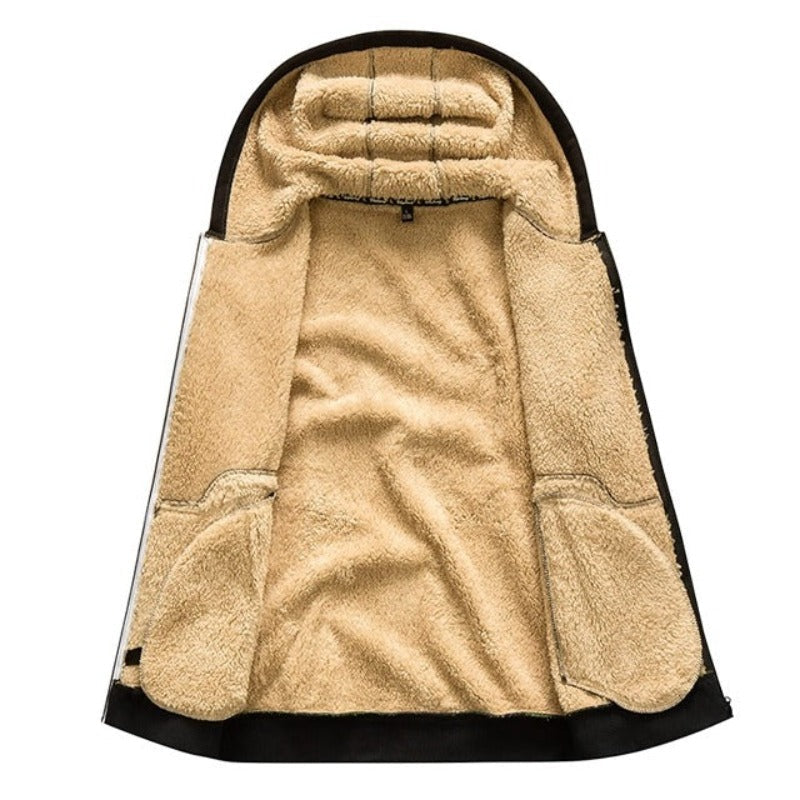 Diego Men's Winter Jacket – Warm Elegant Design with Integrated Hood and Zipper