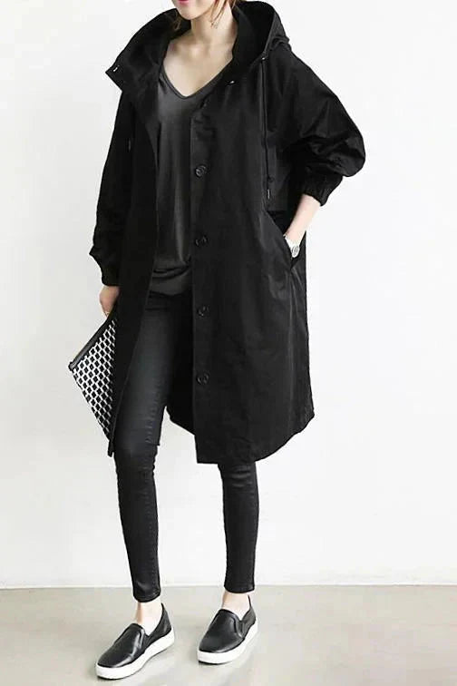 Elizabeth Women's Waterproof Hooded Raincoat