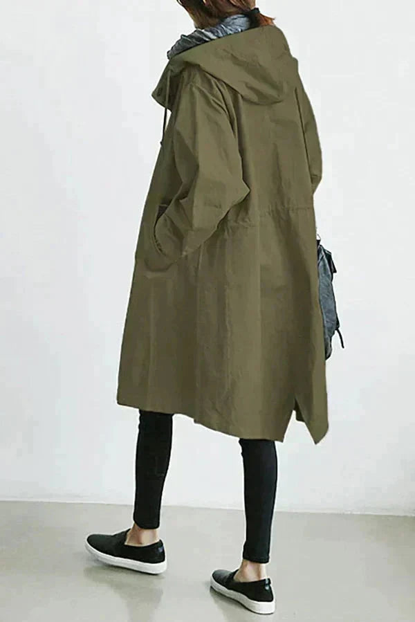 Elizabeth Women's Waterproof Hooded Raincoat
