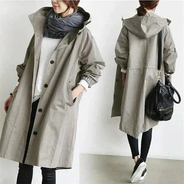 Elizabeth Women's Waterproof Hooded Raincoat