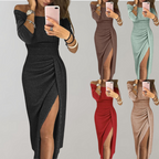 Vilja Women's Sequin Long Sleeve Party Dress