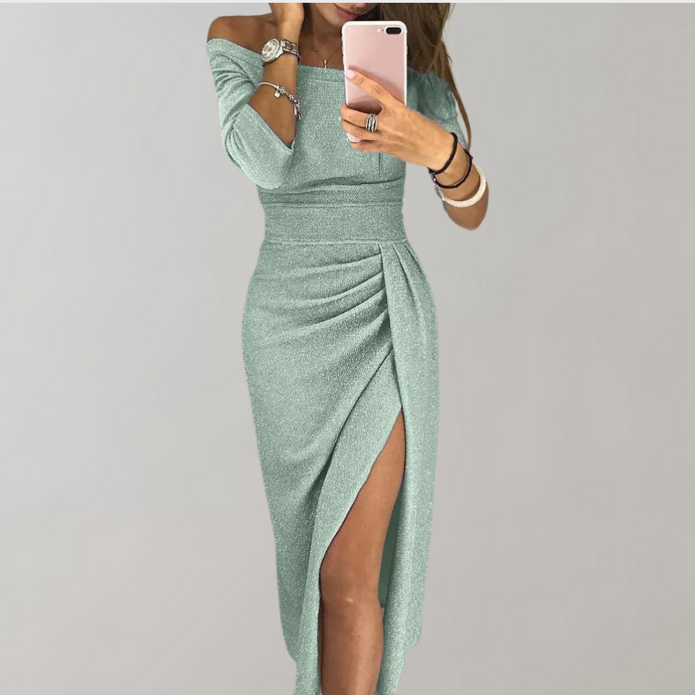 Vilja Women's Sequin Long Sleeve Party Dress