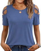 Vina Women's Off Shoulder High Low T-Shirt