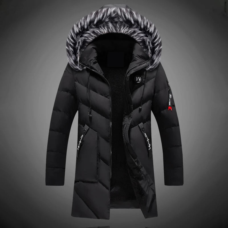 Ryan Men's Winter Coat – Warm Insulation with Water-Repellent Fabric and Adjustable Hood
