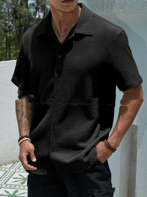 Jay Men's Casual Shirt – Modern Short Sleeve Shirt for Summer and Everyday Wear