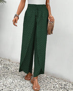 Henriette Women's High Waisted Wide Leg Trousers