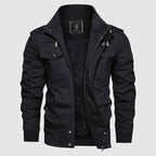 Aiden Men's Aviator Jacket – Warm Pilot Jacket with Fleece Lining and Stand-Up Collar