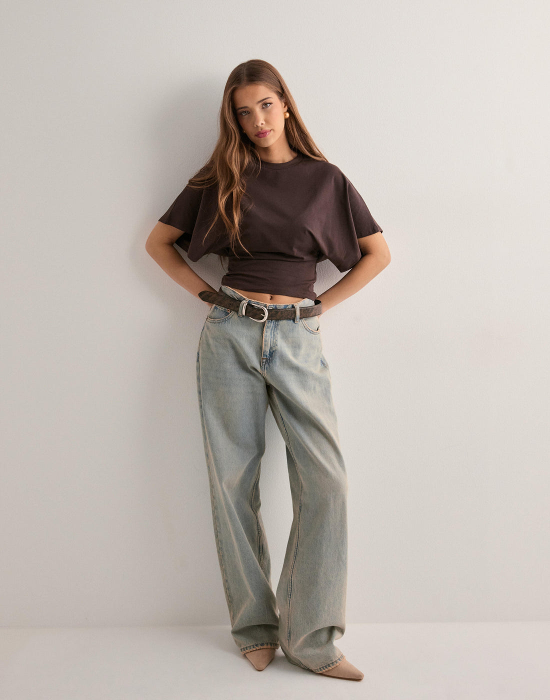 Isabelle Women's Flared Sleeve Fitted T-Shirt