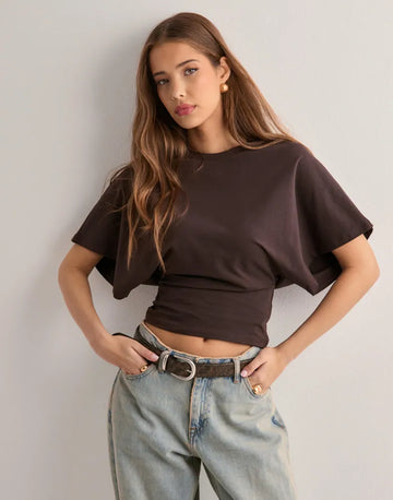 Isabelle Women's Flared Sleeve Fitted T-Shirt